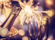 Party Feeling with Sparklers and Champagne
