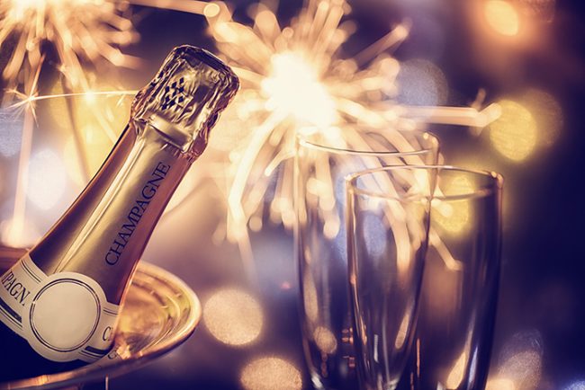 Party Feeling with Sparklers and Champagne Party Feeling with Sparklers and Champagne