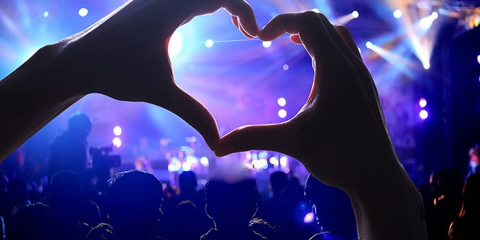 Crowd of Audience at concert Crowd of Audience at concert