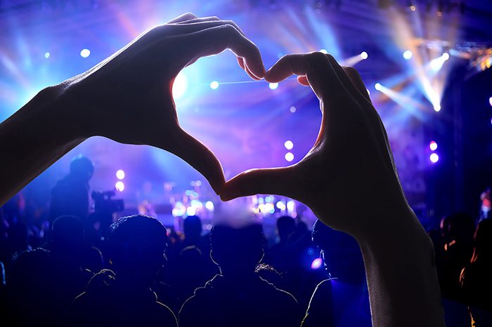 Crowd of Audience at concert